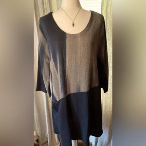 Modesce Tie Dye Olive/Black Dress/Tunic   size L